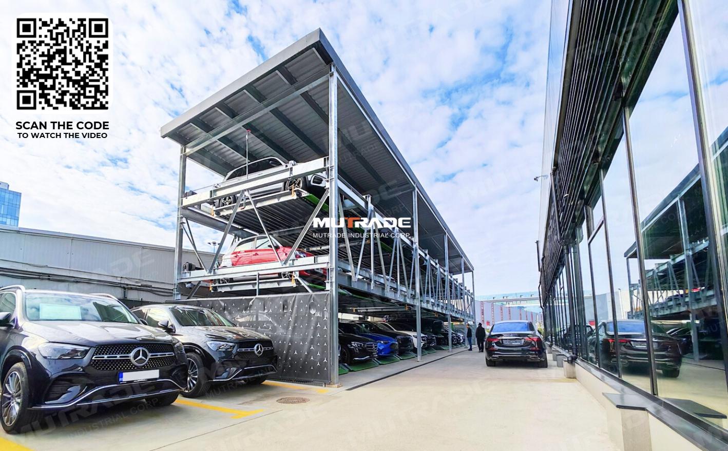 Successful Installation of Mutrade BDP-3 Puzzle Parking System at Autoklass Pipera – Mercedes-Benz Dealership in Bucharest Installation réussie du système de stationnement Puzzle Mutrade BDP-3 chez Autoklass Pipera – Concessionnaire Mercedes-Benz à Bucarest