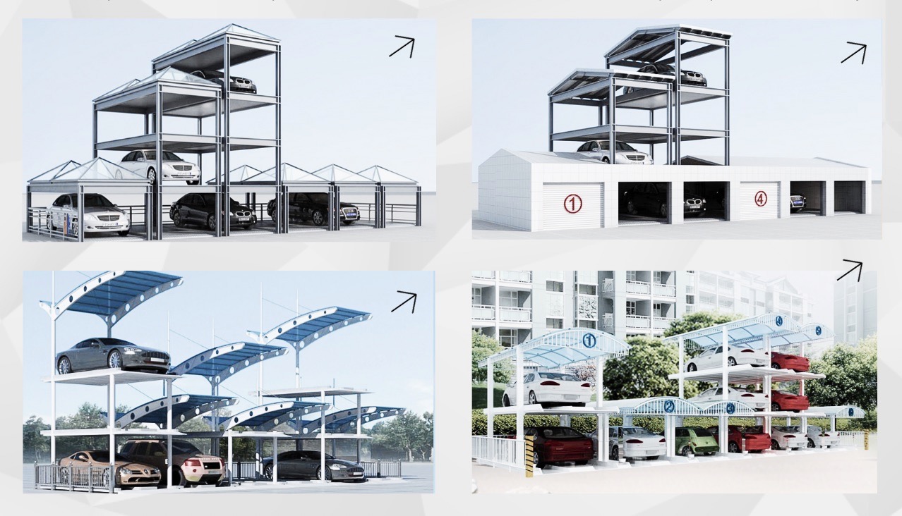 SOLUTION DE STATIONNEMENT SOUTERRAIN INVISIBLE : PROJET D'ASCENSEUR DE PARKING À QUATRE MONTANTS EN CHINE