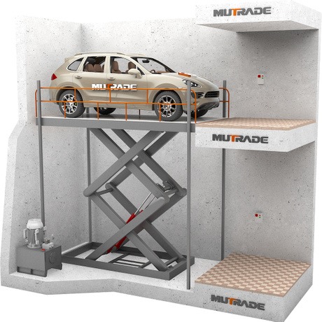 S-VRC - Ascenseur de voiture personnalisable de type ciseaux pour garage 