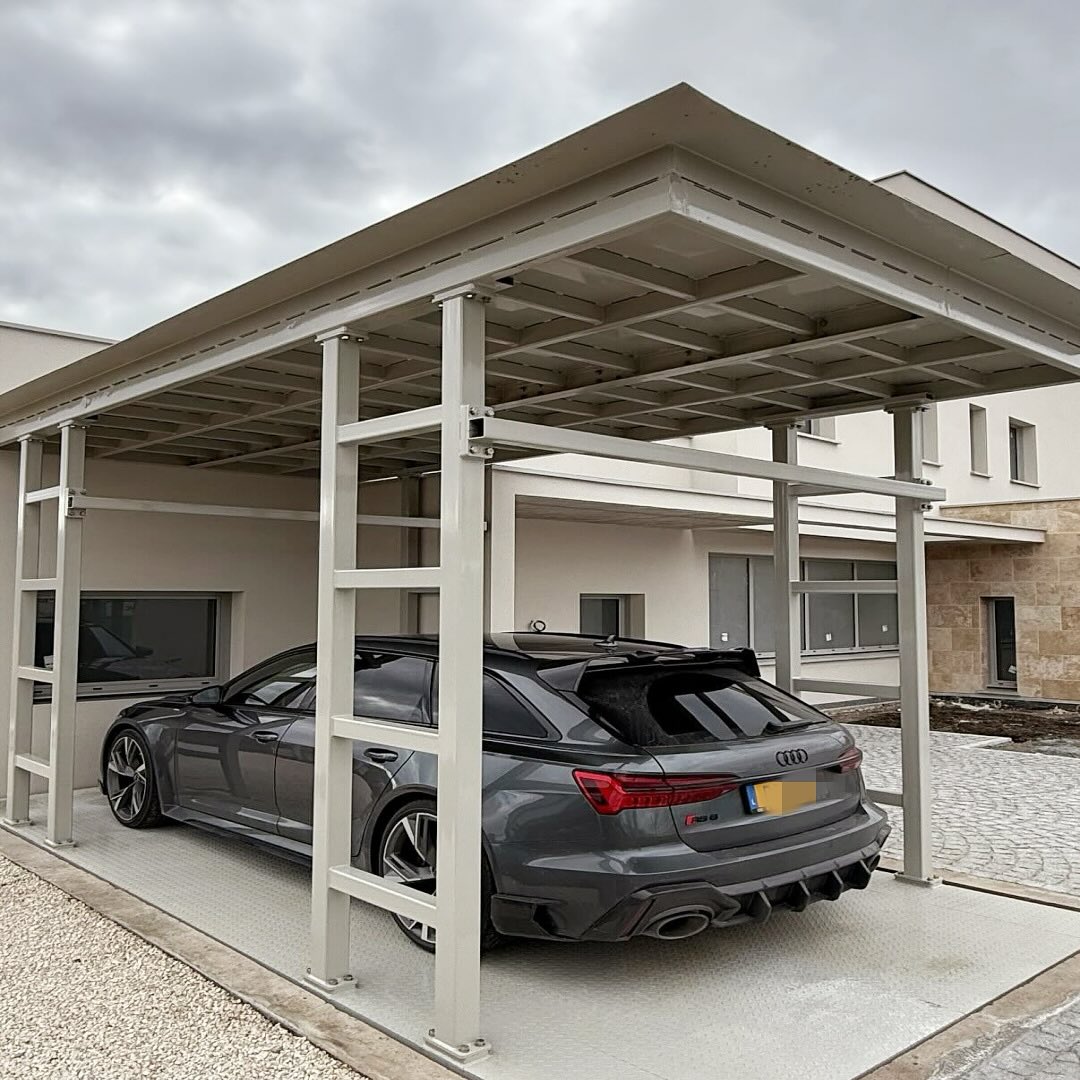Transformer un parking de maison privée en France avec la plate-forme de relevage de ciseaux S-VRC-2