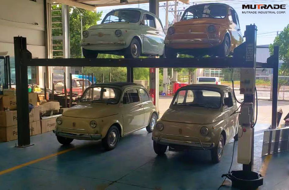 Ascenseur hydraulique de stationnement de voiture à 4 postes mutrade CE TUV EAC haute qualité prix chinois robuste