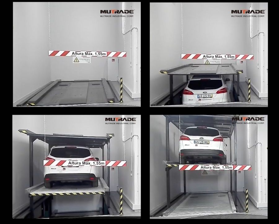 ascenseur de stationnement avec système de stationnement souterrain à plusieurs niveaux 