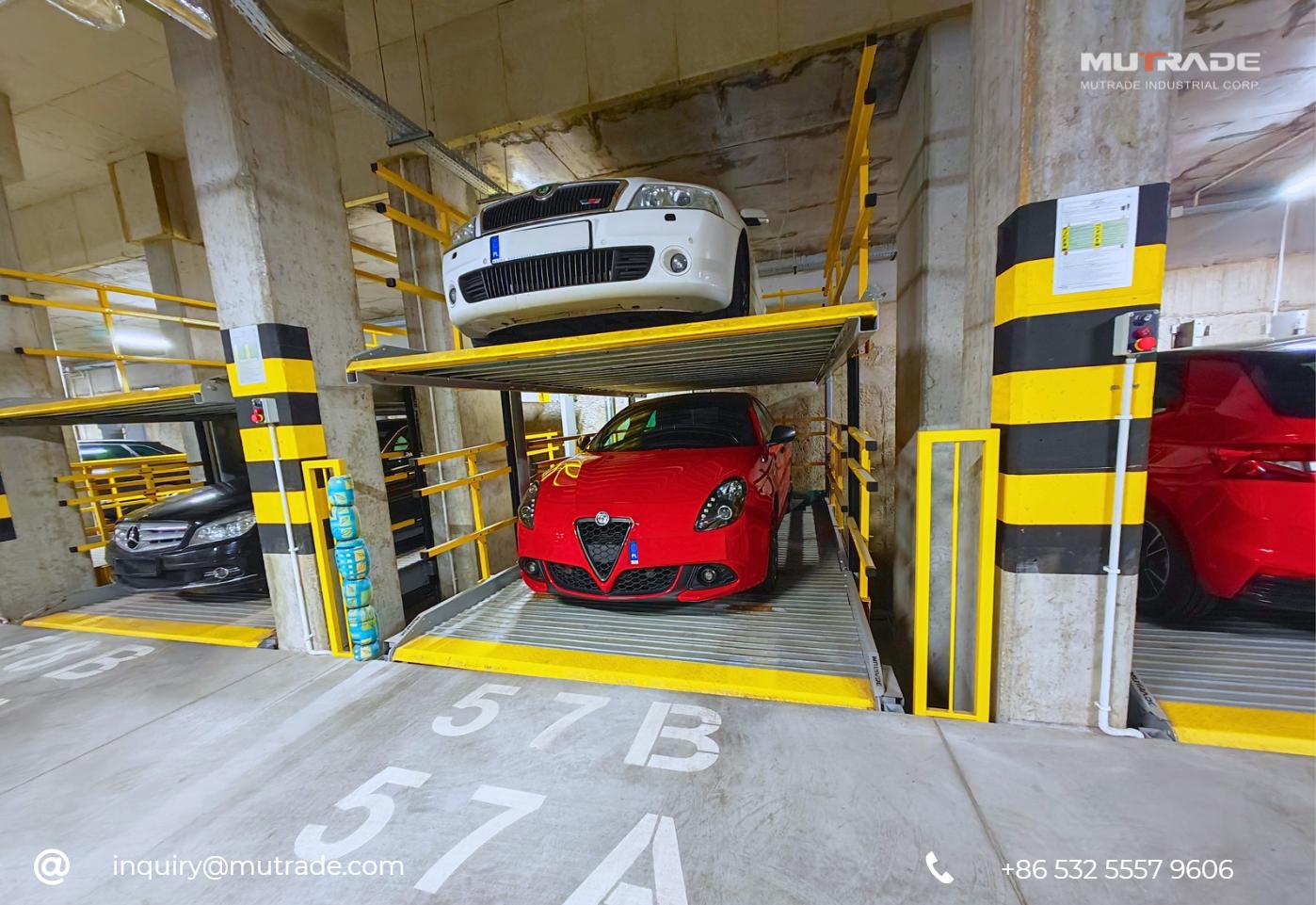 fosse parking ascenseur souterrain 2 postes