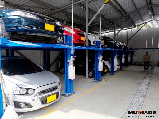 Ascenseur hydraulique de stationnement de voiture à 4 postes, mutrade CE TUV EAC, haute qualité, prix chinois 4