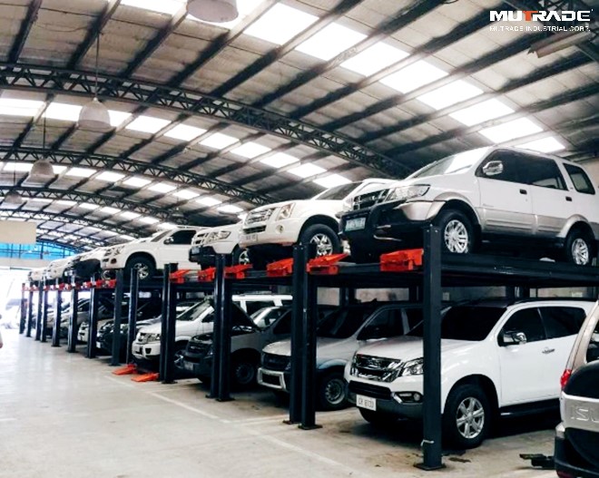 Ascenseur hydraulique de stationnement de voiture à 4 postes, mutrade CE TUV EAC, haute qualité, prix chinois
